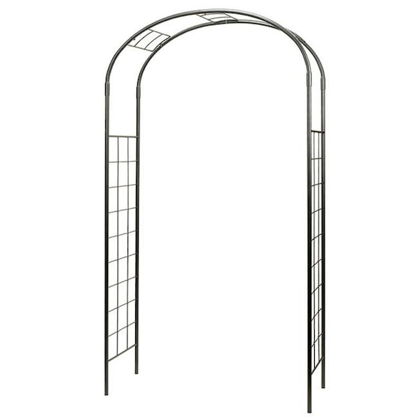 Achla Designs Achla ARB-10 Feng Shui Patio Decor Black Graphite Monet Lawn Garden Arbor ARB-10 - main